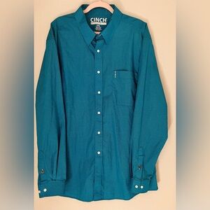 CINCH Long Sleeves Modern Fit Button Down Shirt 100% Cotton Size XXL